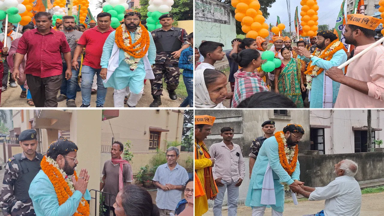 প্রচারে বেরিয়ে ঝড় তুললেন দুর্গাপুর পশ্চিমের বিধায়ক