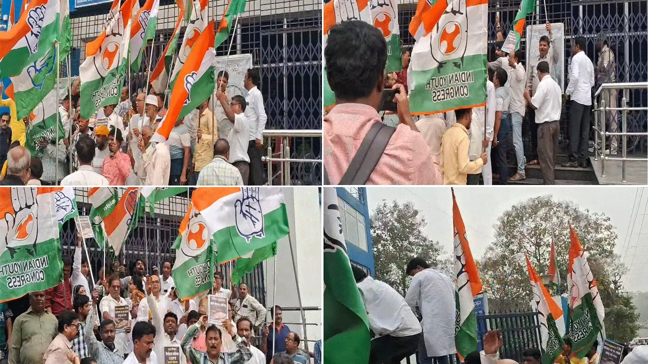 এসআইআর এর বিরুদ্ধে কংগ্রেসের বিক্ষোভ কর্মসূচিকে ঘিরে উত্তেজনা দুর্গাপুরে