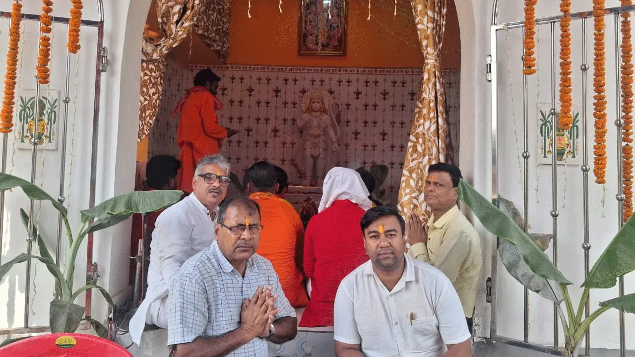 হনুমানজির নতুন মন্দির উদ্বোধন ও মূর্তি প্রতিষ্ঠা