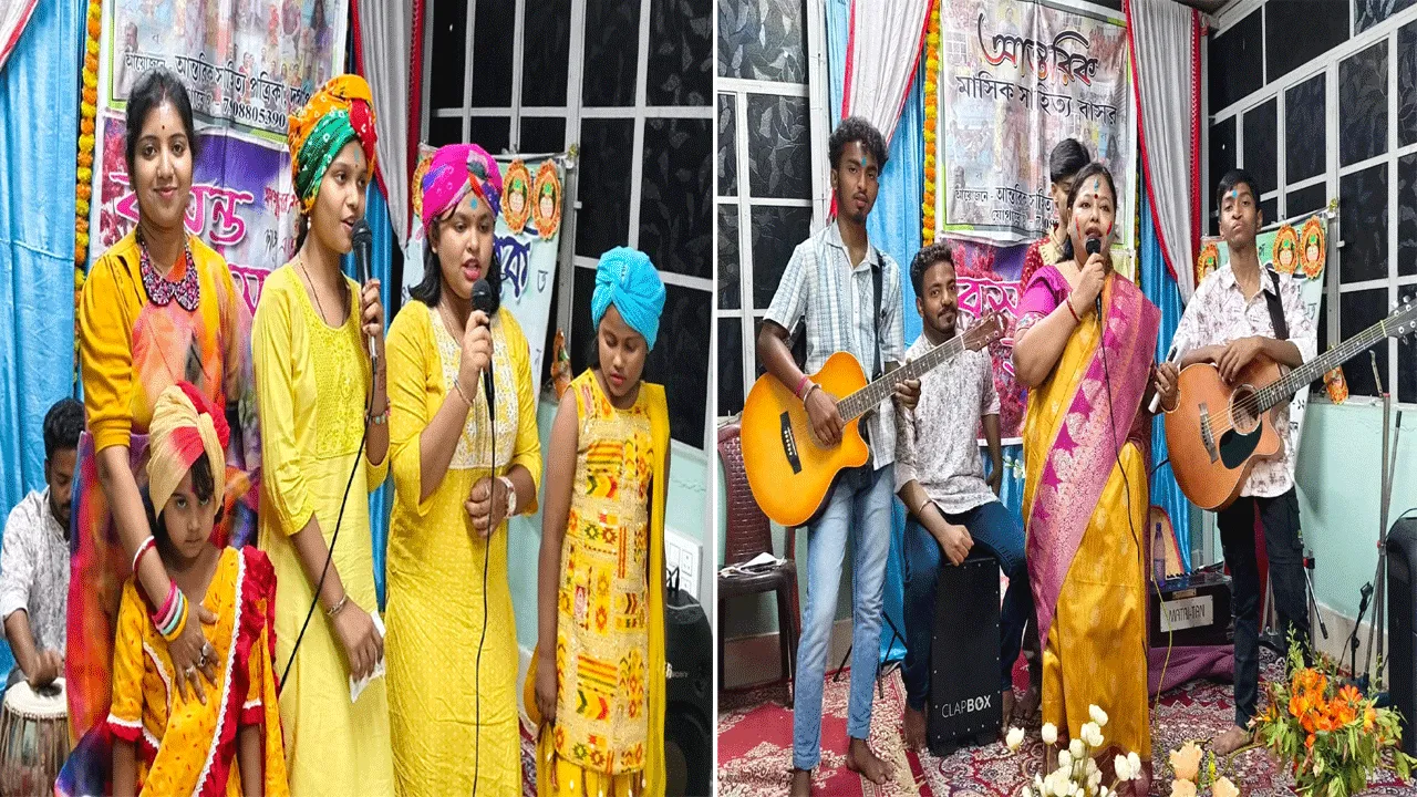 দুর্গাপুরে বসন্ত উৎসব ও আন্তর্জাতিক নারী দিবস উদযাপন