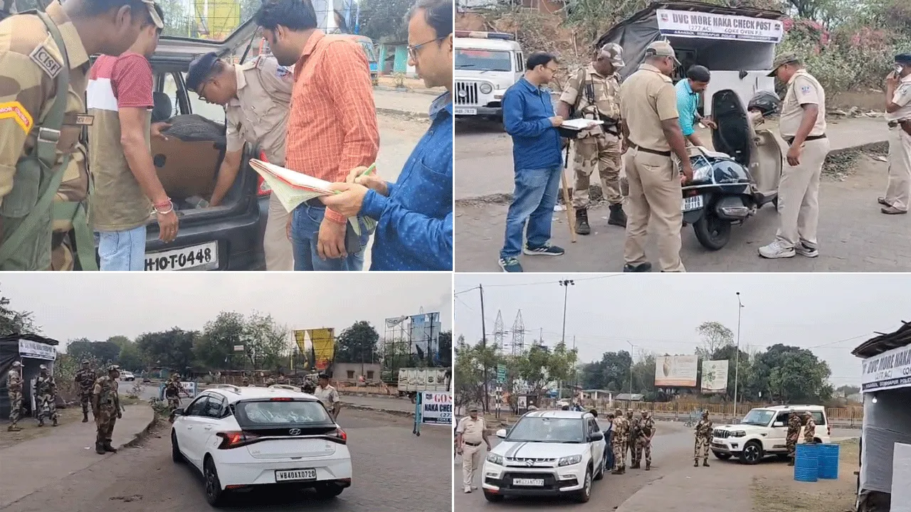 দুর্গাপুর শহর জুড়ে কড়া নজরদারি, উপলক্ষ্য আসন্ন নির্বাচন