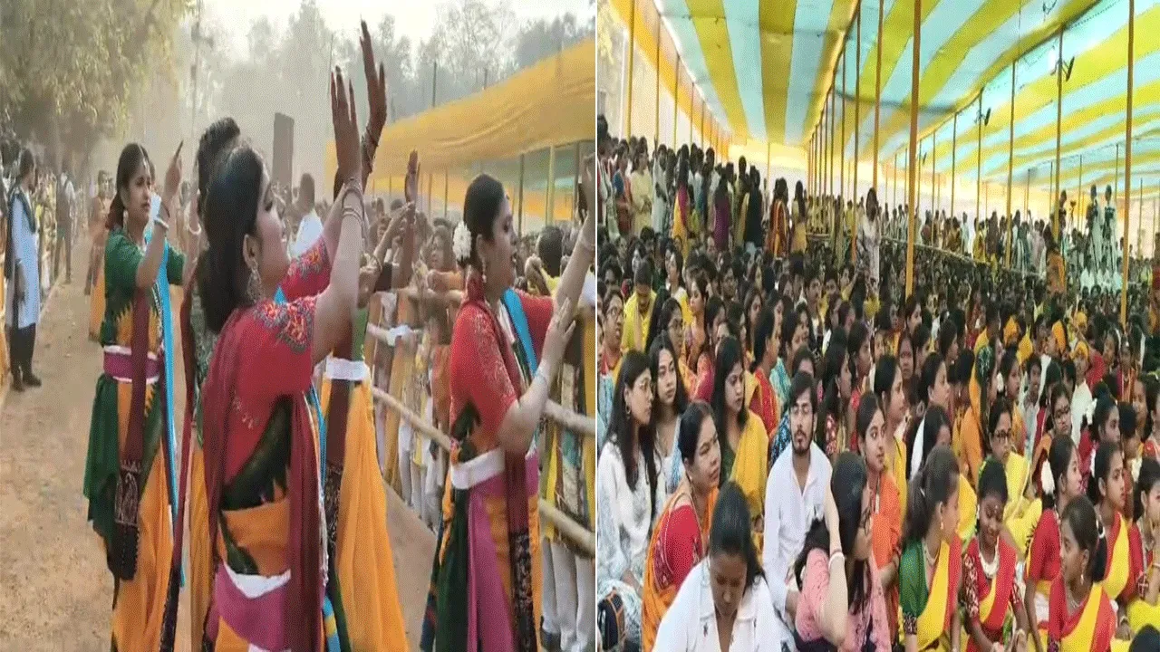 শান্তিনিকেতনে অনুষ্ঠিত হলো ‘বসন্ত উৎসব’