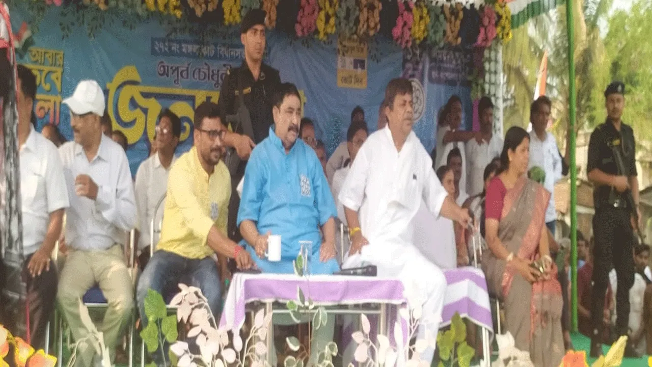 মঙ্গলকোটে স্বমহিমায় ধরা দিলেন অনুব্রত, বিজেপিকে নিশানা