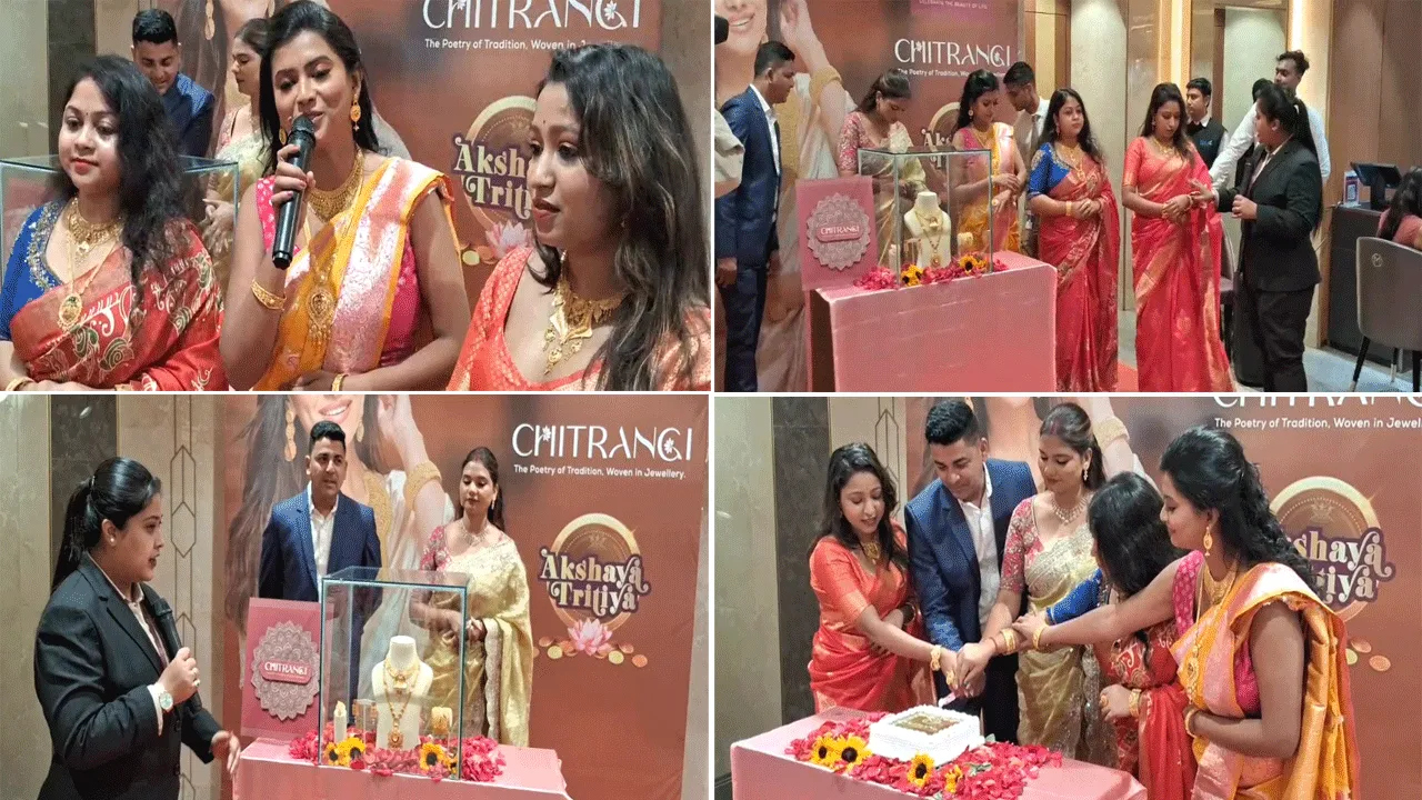 ‘চিত্রাঙ্গী’ কালেকশনের সোনার গয়নার উদ্বোধন দুর্গাপুরের শোরুমে
