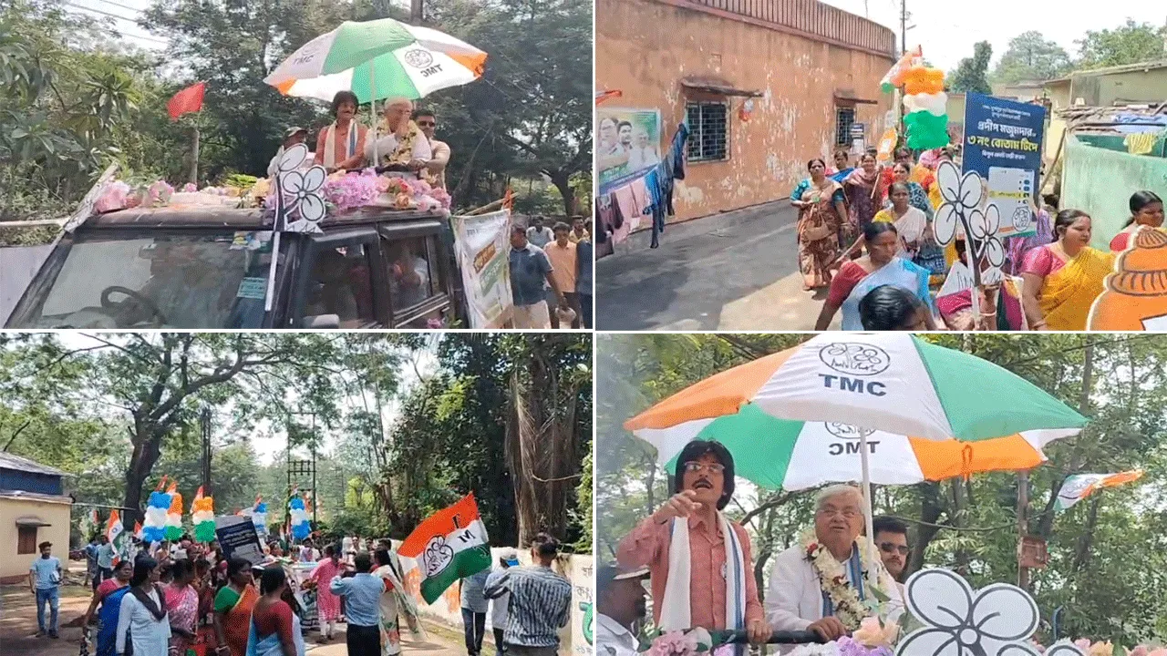জমজমাট রবিবাসরীয় প্রচারে তৃণমূল প্রার্থী