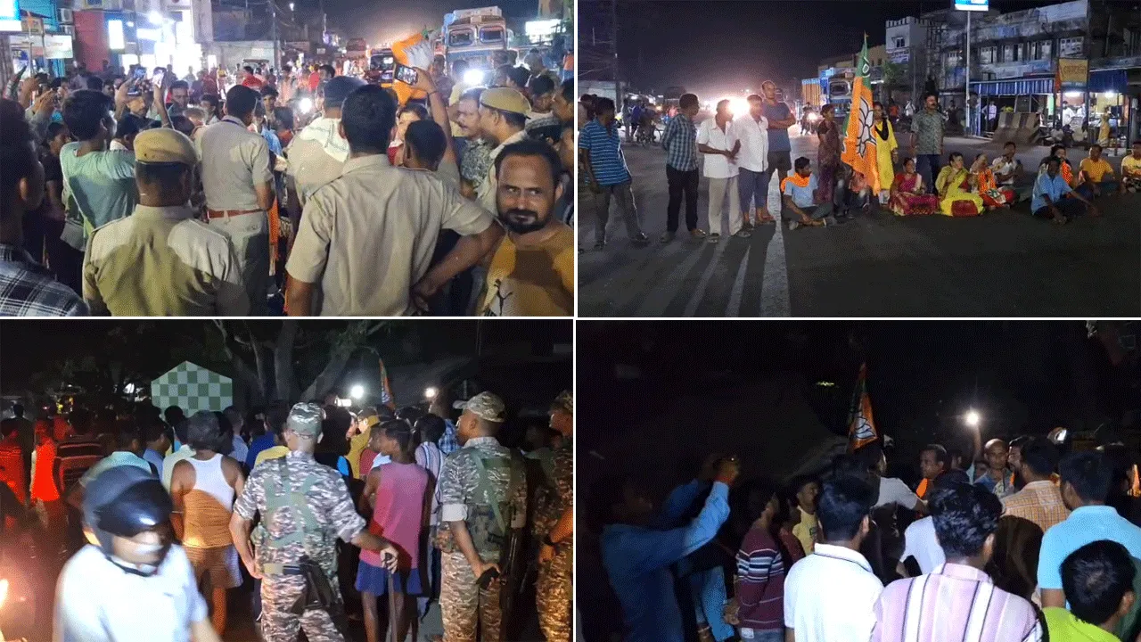 বাঁকুড়ায় বিজেপি কর্মীদের সঙ্গে অশালীন আচরণের অভিযোগ তৃণমূল নেতা কর্মীদের বিরুদ্ধে, পথ অবরোধ করে প্রতিবাদ