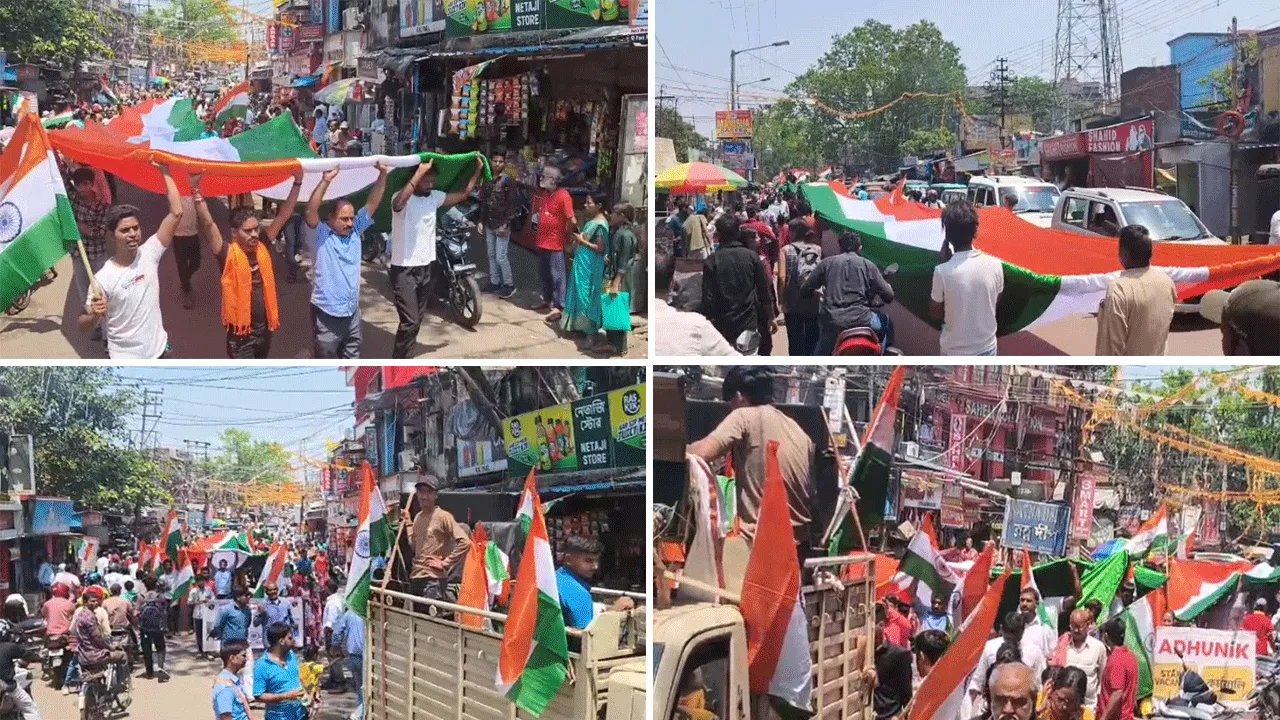 ​বরাকরে ‘বন্দে মাতরম’-এর ১৫০ বছর, তিরঙ্গা যাত্রায় দেশাত্মবোধের মহোৎসব​