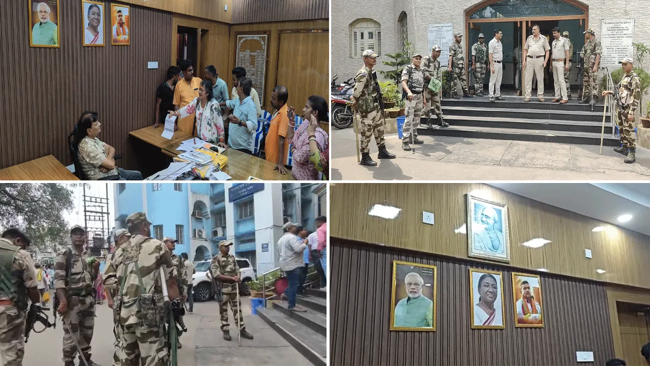 মেয়রের চেম্বার থেকে মমতার ছবি সরিয়ে মোদি-শুভেন্দুর ছবি