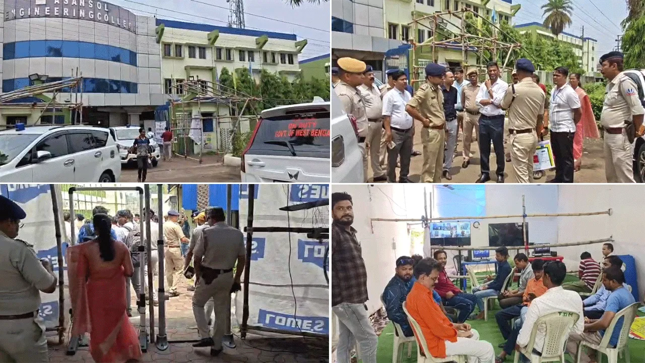 স্ট্রং রুমের নিরাপত্তা পরিদর্শনে জেলাশাসক ও পুলিশ কমিশনার