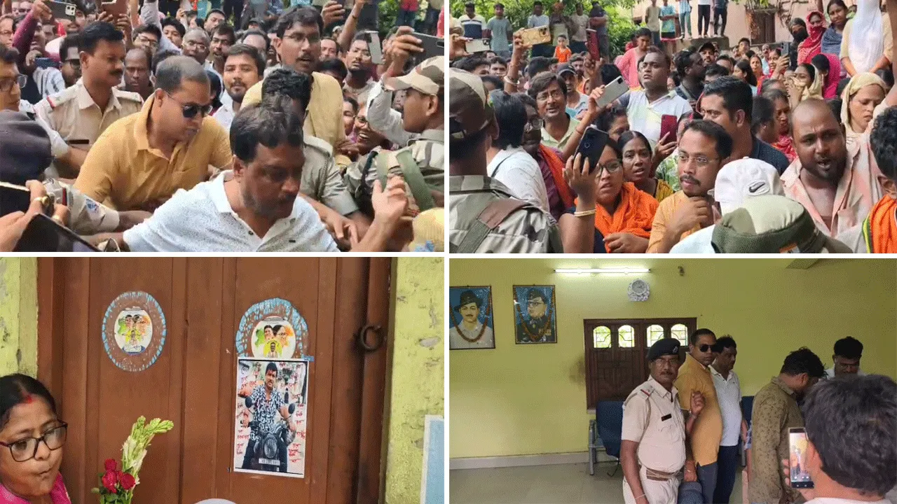 ধৃত তৃণমূল নেতা রমাপ্রসাদকে ঘিরে তুমুল বিক্ষোভ