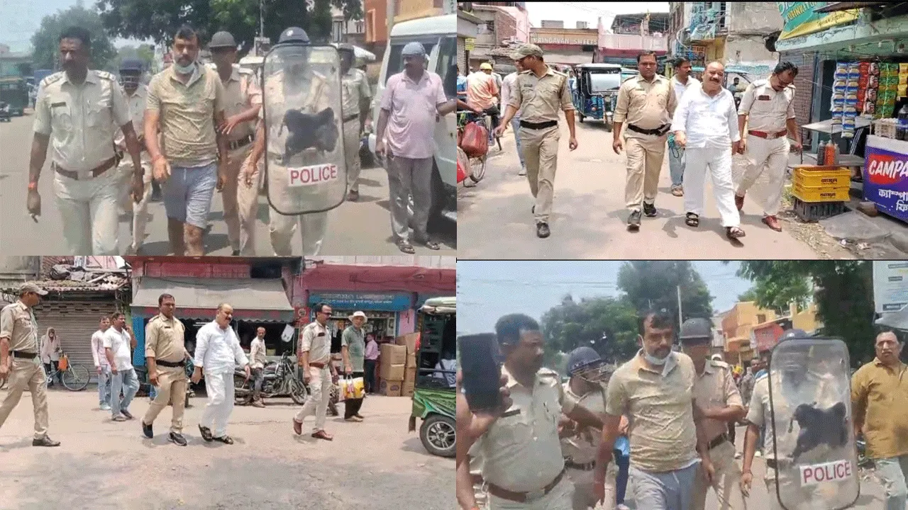 হাফ প্যান্ট পরিয়ে ও কোমরে দড়ি বেঁধে ঘোরানো হল ধৃত তৃণমূল নেতাদের