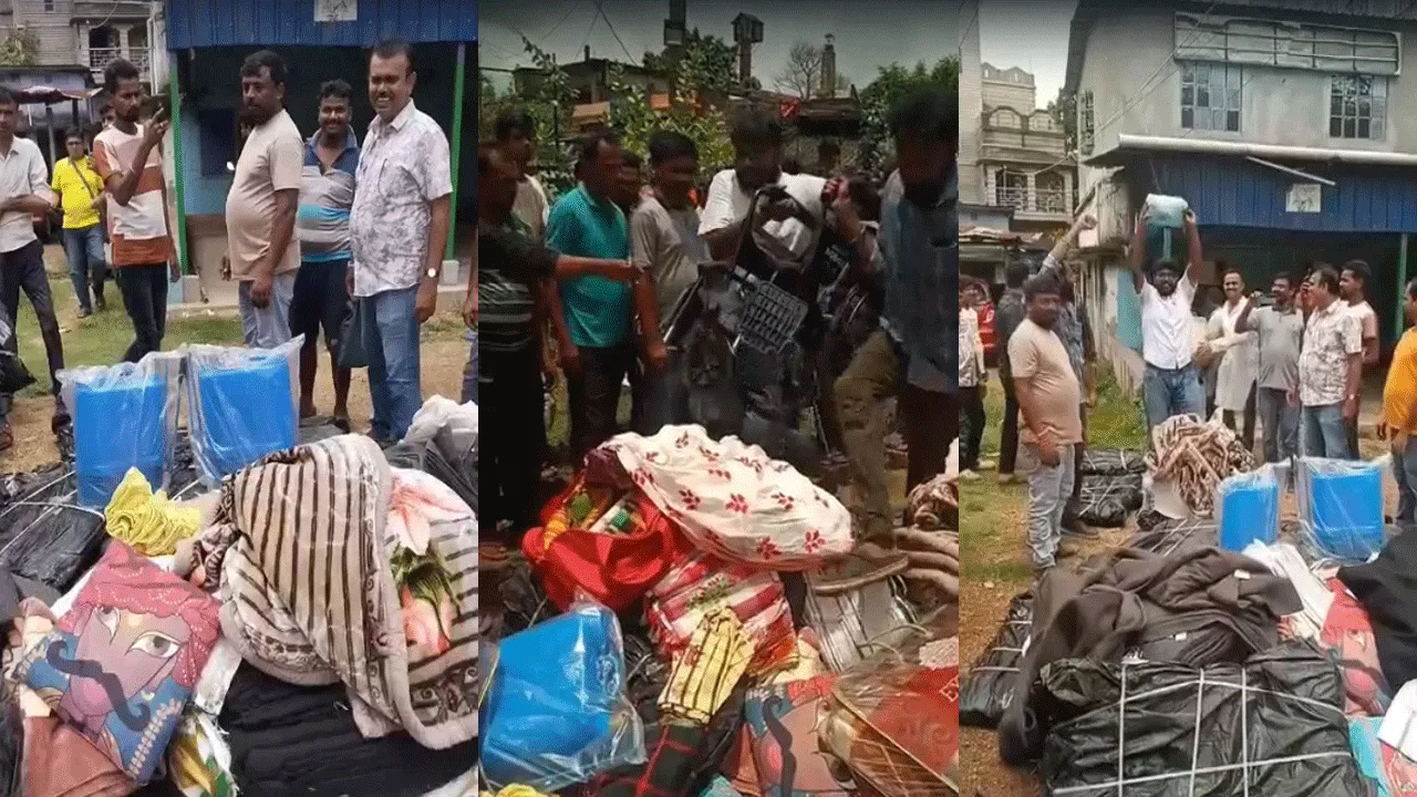 রাজ্যের প্রাক্তন মন্ত্রীর কার্যালয় থেকে উদ্ধার বিপুল ত্রাণসামগ্রী