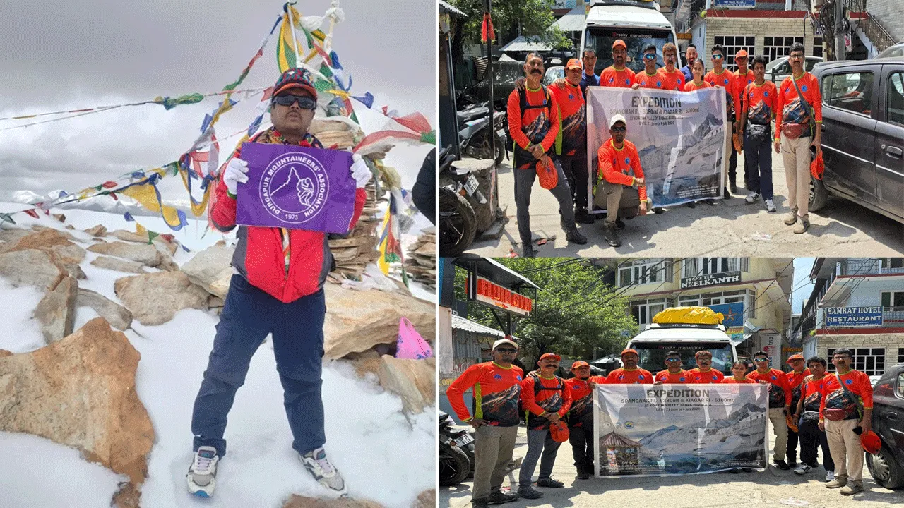 হিমালয়ে সুউচ্চ শৃঙ্গ জয় দুর্গাপুরের পর্বতারোহী দলের