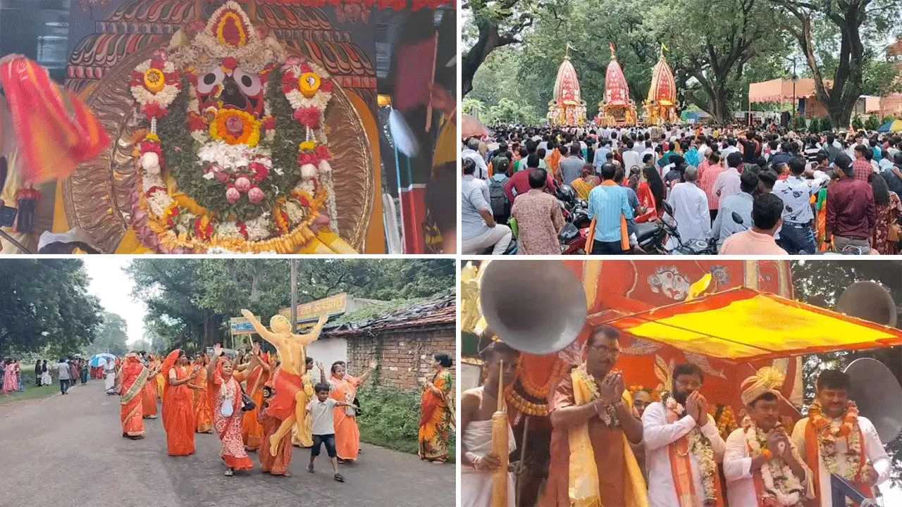 মহাসমারোহে পালিত হচ্ছে দুর্গাপুর ইসকনের রথযাত্রা উৎসব