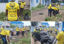 কলেজ পড়ুয়াদের উদ্যোগে আবর্জনা মুক্ত হাসপাতাল চত্বর