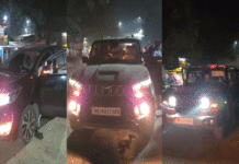 বাপের জমিদারিঃ ছট পরবে রাস্তা কাঁপালো বিধায়কজী’র বেটার হুটার