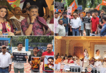 পুজো কার্নিভালের অতিথিকে নিয়ে গো ব্যাক প্ল্যাকার্ড, বিতর্ক