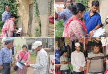 বিএলও’র সাথে বাড়িতে বাড়িতে তৃণমূল সভাপতি, বিতর্ক