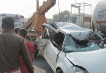 রানিগঞ্জে জাতীয় সড়কে ভয়াবহ পথ দুর্ঘটনা