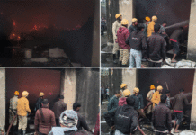 বেসরকারি কাঁচ কারখানায় বিধ্বংসী আগুন, কয়েক কোটি টাকার ক্ষতি