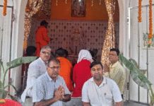 হনুমানজির নতুন মন্দির উদ্বোধন ও মূর্তি প্রতিষ্ঠা