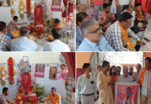 রাহুল সিনহার জয়ের জন্য দুর্গাপুরে পূজা ও যজ্ঞ