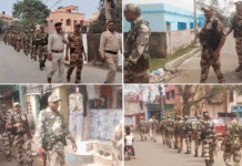 ভোটের দামামা, শিল্প শহরে কেন্দ্রীয় বাহিনীর রুট মার্চ