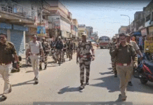 কেন্দ্রীয় বাহিনীর রুট মার্চ আসানসোলে