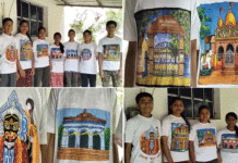 টি-শার্টে ছাতনার পুরাকীর্তি ঐতিহ্য ও সংস্কৃতির ছবি