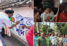 পুজো দিয়ে প্রচার শুরু করলেন উলূবেড়িয়া উত্তরের তৃণমূল কংগ্রেস প্রার্থী