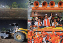 অমিত শাহের রোড শো, মধ্যরাত্রেও প্রস্তুতি তুঙ্গে