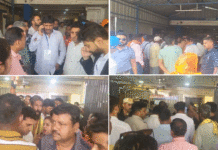 দুর্গাপুর থানা ঘেরাও করে তুমুল বিক্ষোভ বিজেপির