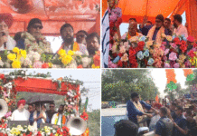 দুই শিল্প শহরে প্রার্থীদের সমর্থনে রোড শো মহাগুরুর