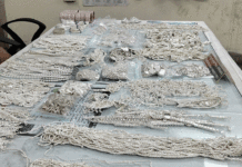 ভোটের মুখে ১৪ কেজি রুপোর গয়না সহ গ্রেফতার ব্যক্তি