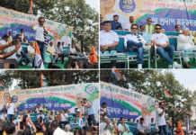 তৃণমূল প্রার্থীর সমর্থনে গান গেয়ে মঞ্চ মাতালেন নচিকেতা