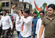 নির্বাচনী প্রচারে সরগরম নানুর: জনসংযোগ তৃণমূল প্রার্থী