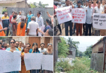 দুর্গাপুরে পুকুর ভরাট করে অবৈধ নির্মাণের অভিযোগ, বিক্ষোভ স্থানীয়দের