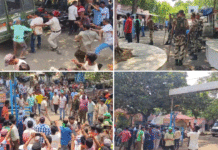 পাণ্ডবেশ্বরে গ্রেপ্তার বালিমাফিয়া ও তৃণমূল নেতা,পুলিশের গাড়ি ঘিরে ডিম বৃষ্টি
