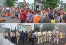রাজনৈতিক সংঘর্ষে উত্তপ্ত এলাকা, রাস্তা অবরোধ স্থানীয়দের