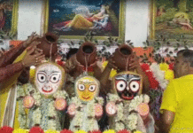 ১২০ প্রকার দ্রব্যে জগন্নাথের অভিষেক: আসানসোলে পালিত শতবর্ষের ঐতিহ্যবাহী ব্যতিক্রমী স্নানযাত্রা